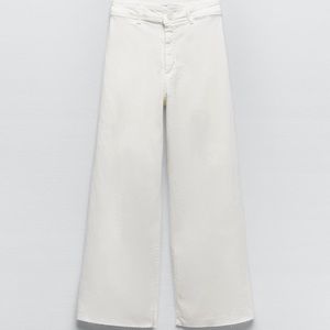Zara White Marine/Sailor Jeans